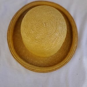 Women Yellow Rolled Back Brim